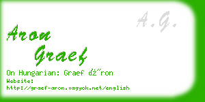 aron graef business card